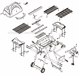 Part Location Diagram of 4505084 Char-Broil Burner Assembly