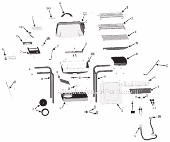 Part Location Diagram of 4500278 Char-Broil Collector Box Twist Lock