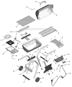 Page A Diagram and Parts List for 462636204  Char-Broil Grill