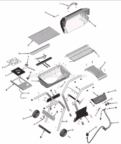 Part Location Diagram of 4154486 Char-Broil Sideburner Knob