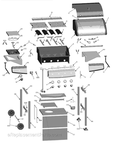 Part Location Diagram of G437-0037-W1 Char-Broil Wheel