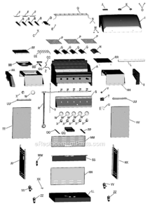 Part Location Diagram of G570-0030-W1 Char-Broil CONTROL PANEL