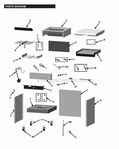 Part Location Diagram of G501-5800-W1 Char-Broil Control Knob