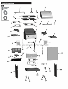 Part Location Diagram of G350-0017-W1 Char-Broil Electronic Ignition Module