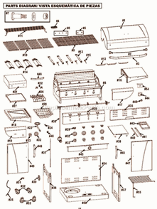 Page A Diagram and Parts List for 463241414  Char-Broil Grill