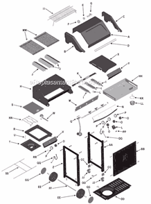 Part Location Diagram of 80000100 Char-Broil Logo Plate