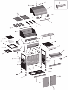 Part Location Diagram of 80003113 Char-Broil Caster Mount
