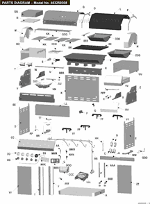 Part Location Diagram of 80001400 Char-Broil Ignitor Wire