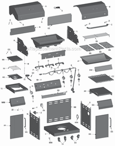 Part Location Diagram of G515-0017-W1A Char-Broil Ignitor Switch Module