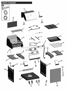 Part Location Diagram of G352-0045-W1 Char-Broil Control Knob