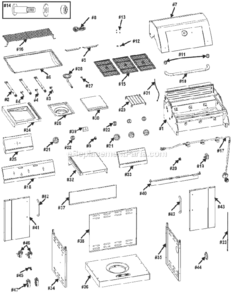 Part Location Diagram of G528-0079-W1 Char-Broil Heat Shield, F/ Switch Module