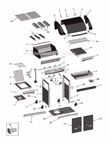 Page A Diagram and Parts List for 463253905  Char-Broil Grill
