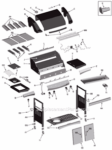Part Location Diagram of 80003081 Char-Broil Door Assembly, Left