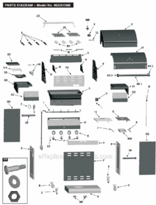 Part Location Diagram of 80005765 Char-Broil Logo Plate