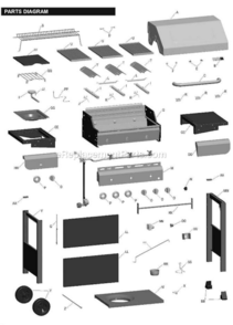 Part Location Diagram of G432-Y700-W1 Char-Broil Main Burner