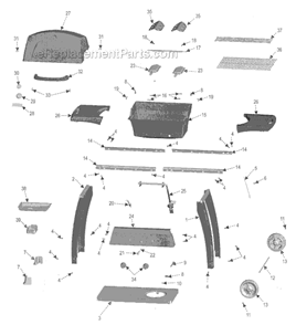 Part Location Diagram of 7000355 Char-Broil Thumbscrew