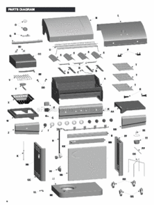 Part Location Diagram of G433-0002-W2 Char-Broil Top Lid Hardware