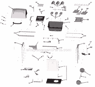 Page A Diagram and Parts List for 463450805  Char-Broil Grill