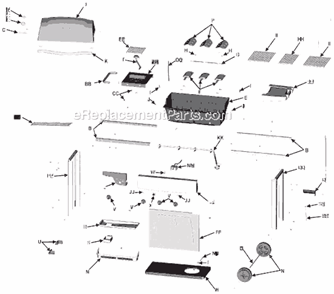Page A Diagram and Parts List for 463452206  Char-Broil Grill
