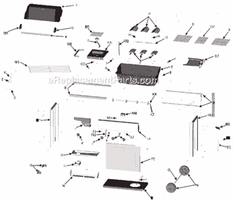 Page A Diagram and Parts List for 463452405  Char-Broil Grill