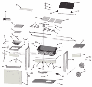 Part Location Diagram of 7000263 Char-Broil Bezel