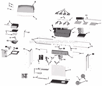 Part Location Diagram of 7000678 Char-Broil Sideburner Shelf