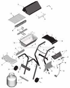 Part Location Diagram of 4158015 Char-Broil Lp Tank