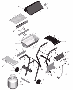 Part Location Diagram of 5950240 Char-Broil Top Casting