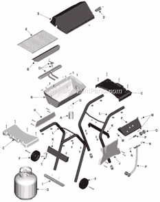 Part Location Diagram of 80003640 Char-Broil Cup, Grease