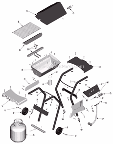 Part Location Diagram of 4526219 Char-Broil Control Panel