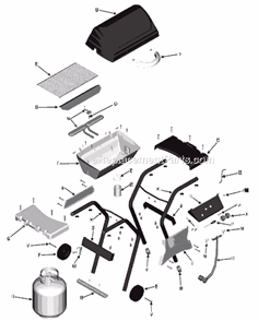 Page A Diagram and Parts List for 463531706  Char-Broil Grill