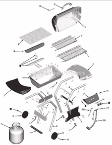 Part Location Diagram of 4152865 Char-Broil Warming Rack