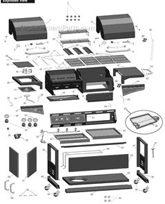 Part Location Diagram of FDDUO1005-8 Char-Broil Side Burner Grate