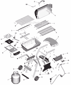 Part Location Diagram of 4526065 Char-Broil Control Panel