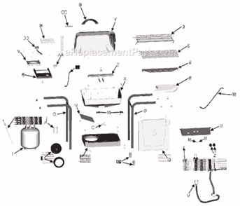 Page A Diagram and Parts List for 463731706  Char-Broil Grill