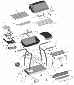 Part Location Diagram of 4154473 Char-Broil Handle