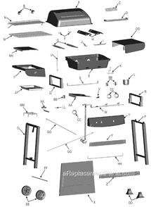 Page A Diagram and Parts List for 463742112  Char-Broil Grill