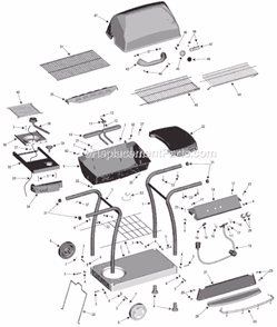 Page A Diagram and Parts List for 463742804  Char-Broil Grill