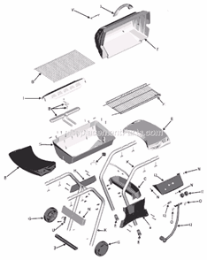 Page A Diagram and Parts List for 463750506  Char-Broil Grill