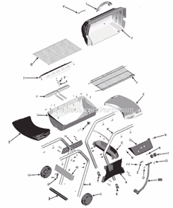 Page A Diagram and Parts List for 463760106  Char-Broil Grill