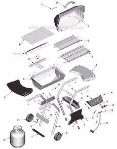Part Location Diagram of 4156449 Char-Broil Warming Rack
