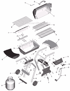 Part Location Diagram of 4580190 Char-Broil Top Casting
