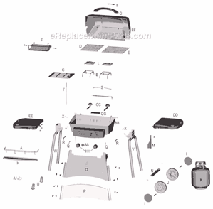 Part Location Diagram of 4080062 Char-Broil Cotter Pin 1"
