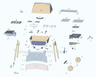 Page A Diagram and Parts List for 4638248  Char-Broil Grill