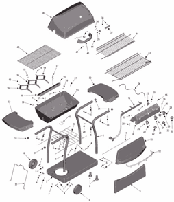 Part Location Diagram of 4158121 Char-Broil Burner