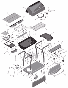 Part Location Diagram of 5950114 Char-Broil Top Casting