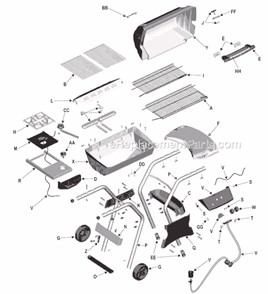 Part Location Diagram of 4503241 Char-Broil Leg Assembly