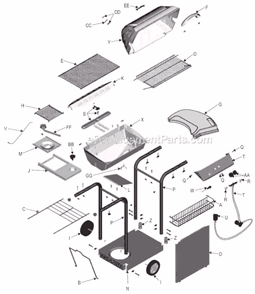 Part Location Diagram of 4526106 Char-Broil Control Panel