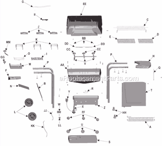 Part Location Diagram of 4156518 Char-Broil Valve Clips