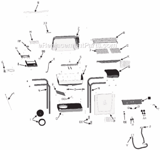 Page A Diagram and Parts List for 463862006  Char-Broil Grill